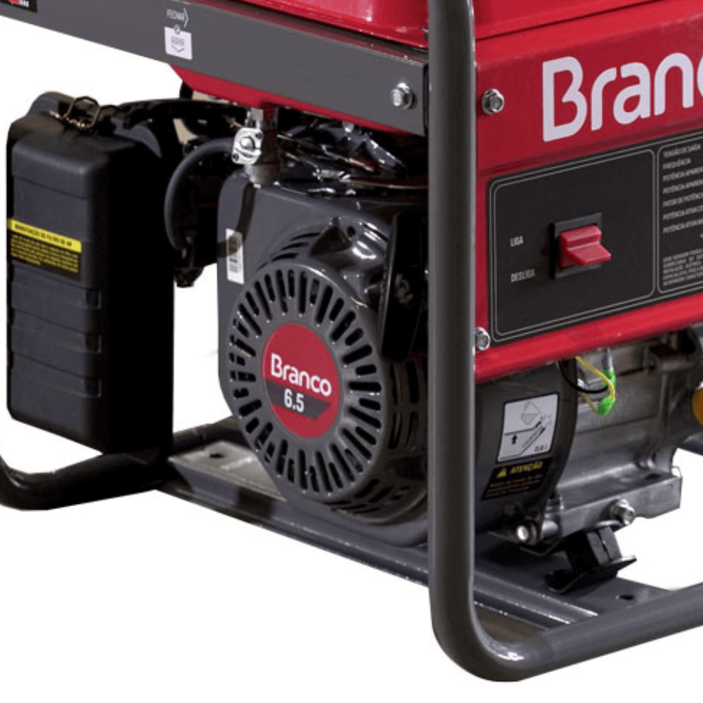 Gerador Gasolina Branco B4T-2500S E 2,2 kVA Partida Elétrica - a