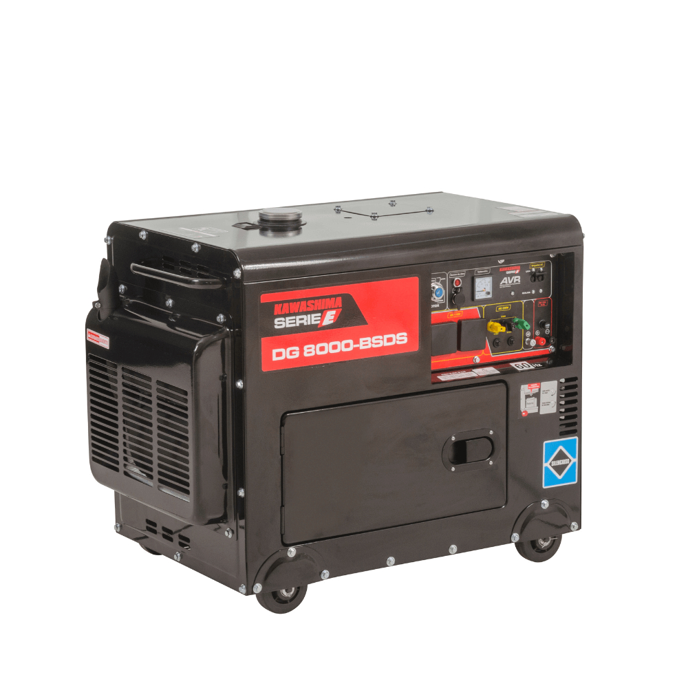 Gerador a Diesel Kawashima DG 8000-BSDS Serie E 5700W Monofá - a