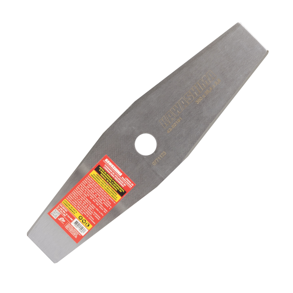 Lâmina Para Roçadeiras 2 Pontas 350X2X25,4mm (Furo Grande) - a