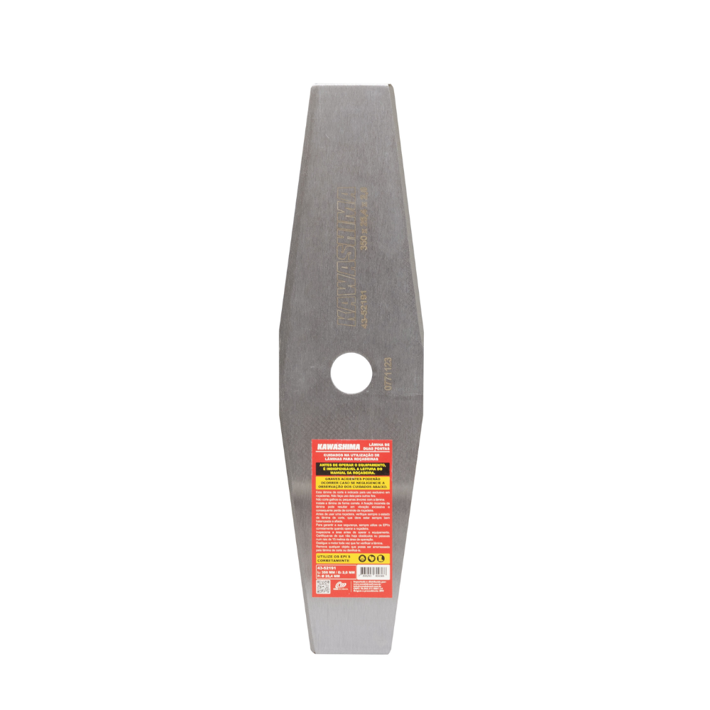 Lâmina Para Roçadeiras 2 Pontas 350X2X25,4mm (Furo Grande) - a