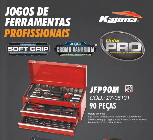 Jogo Ferramentas Kajima JFP 90-M - a partir de R$1.367,91