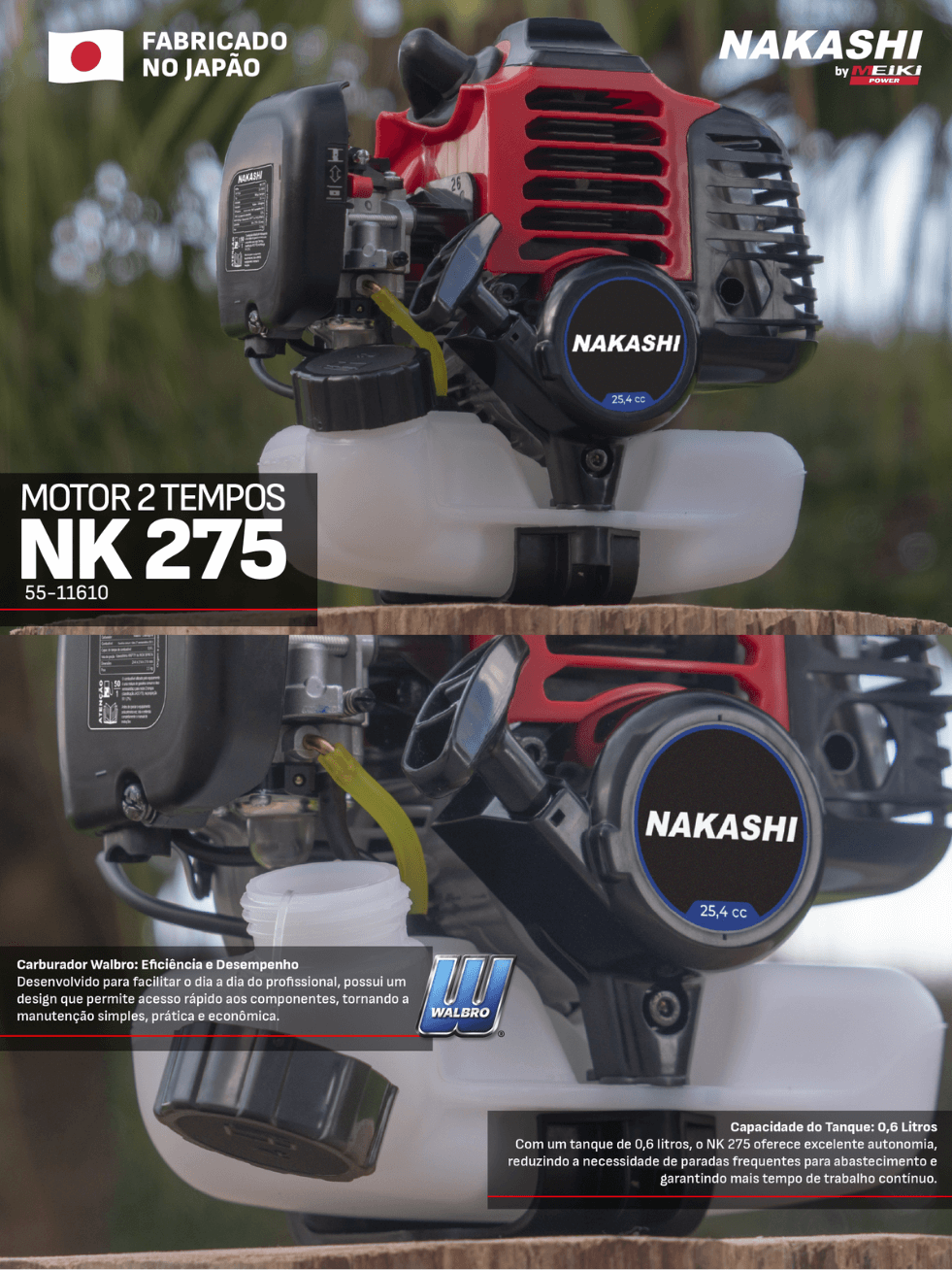 Motor 2T Nakashi NK 275 - a partir de R$1.349,91