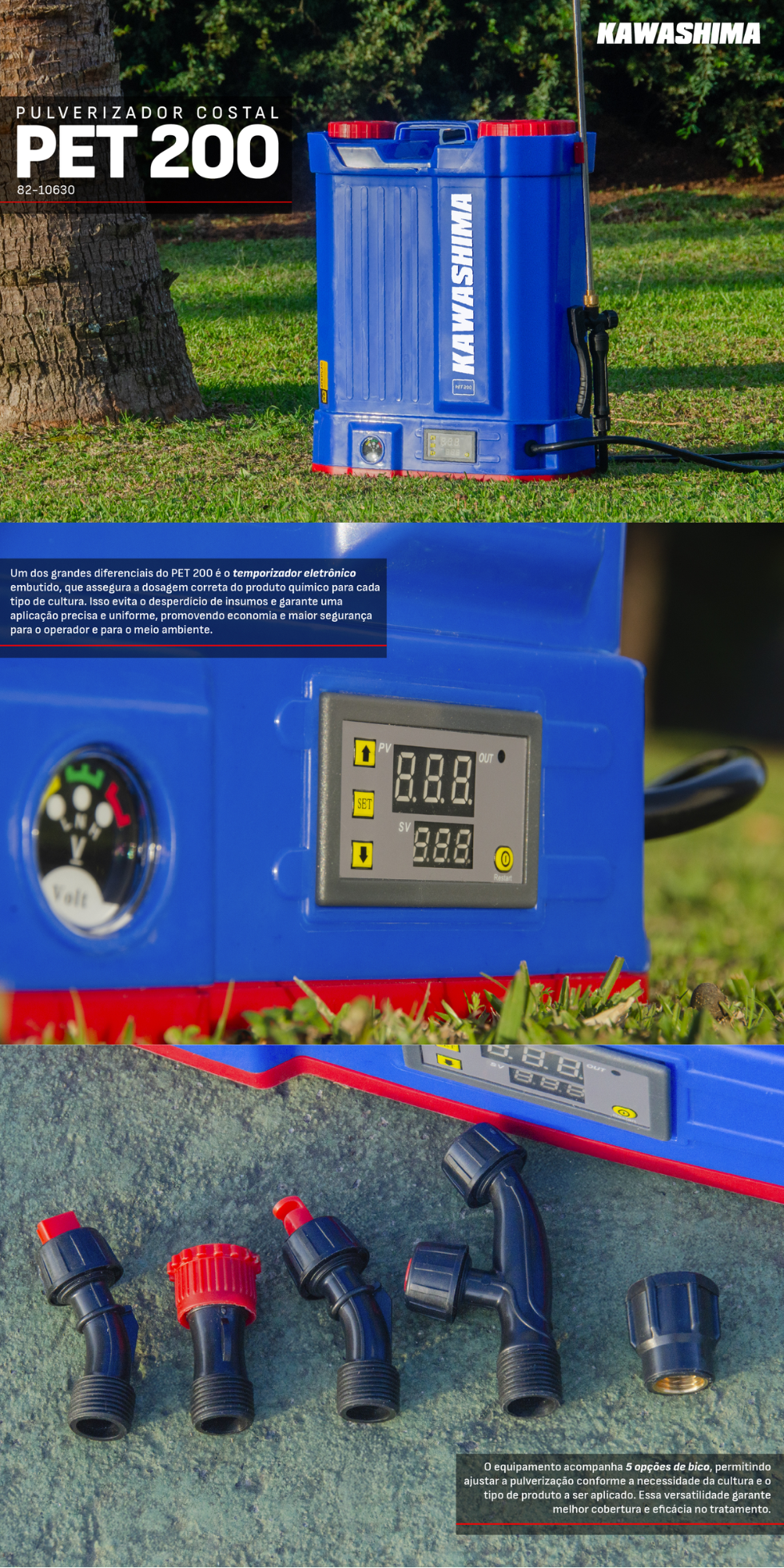 Pulverizador Kawashima a Bateria PET 200 - a partir de R$332,91