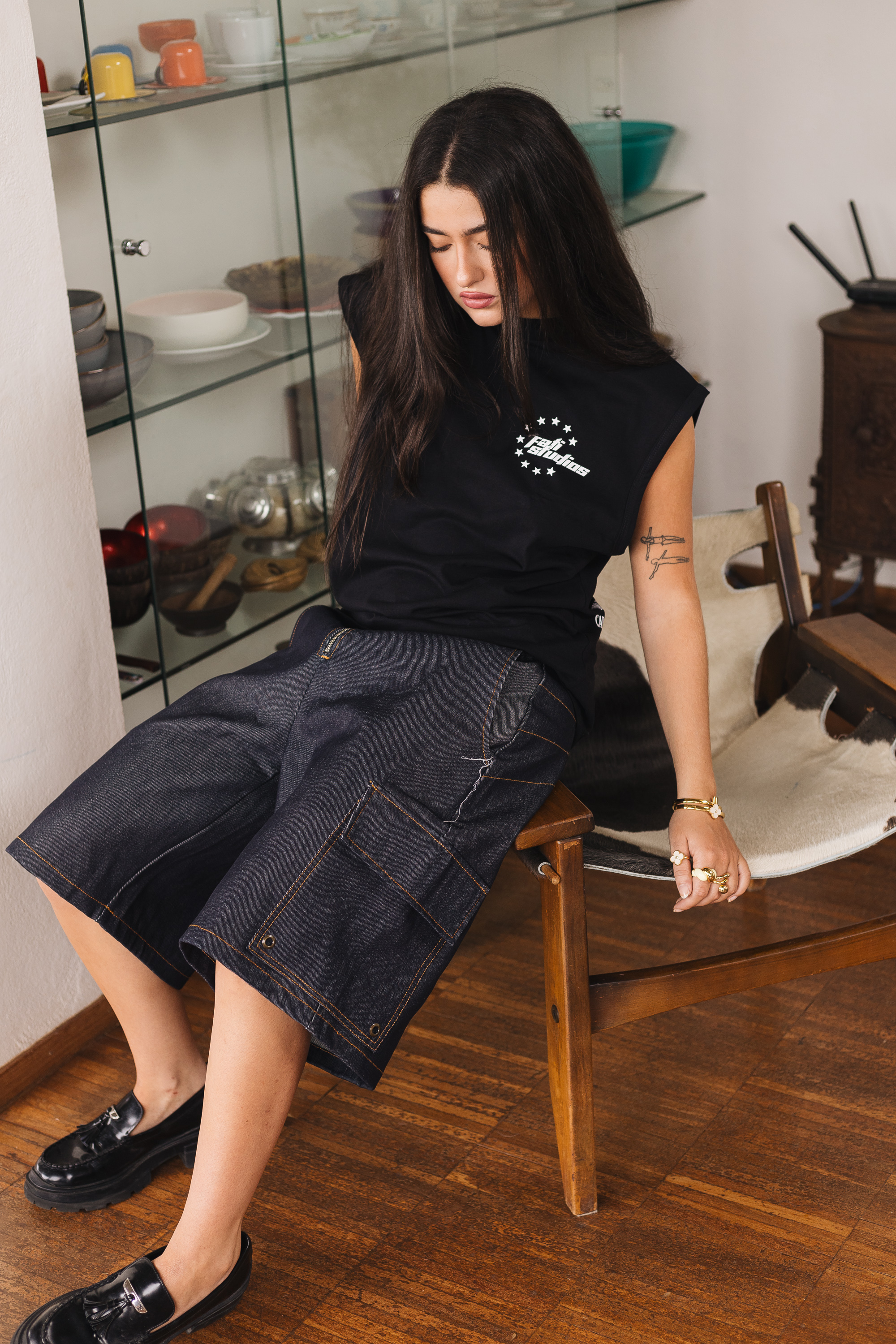 Bermuda Front Zip Baggy Jorts