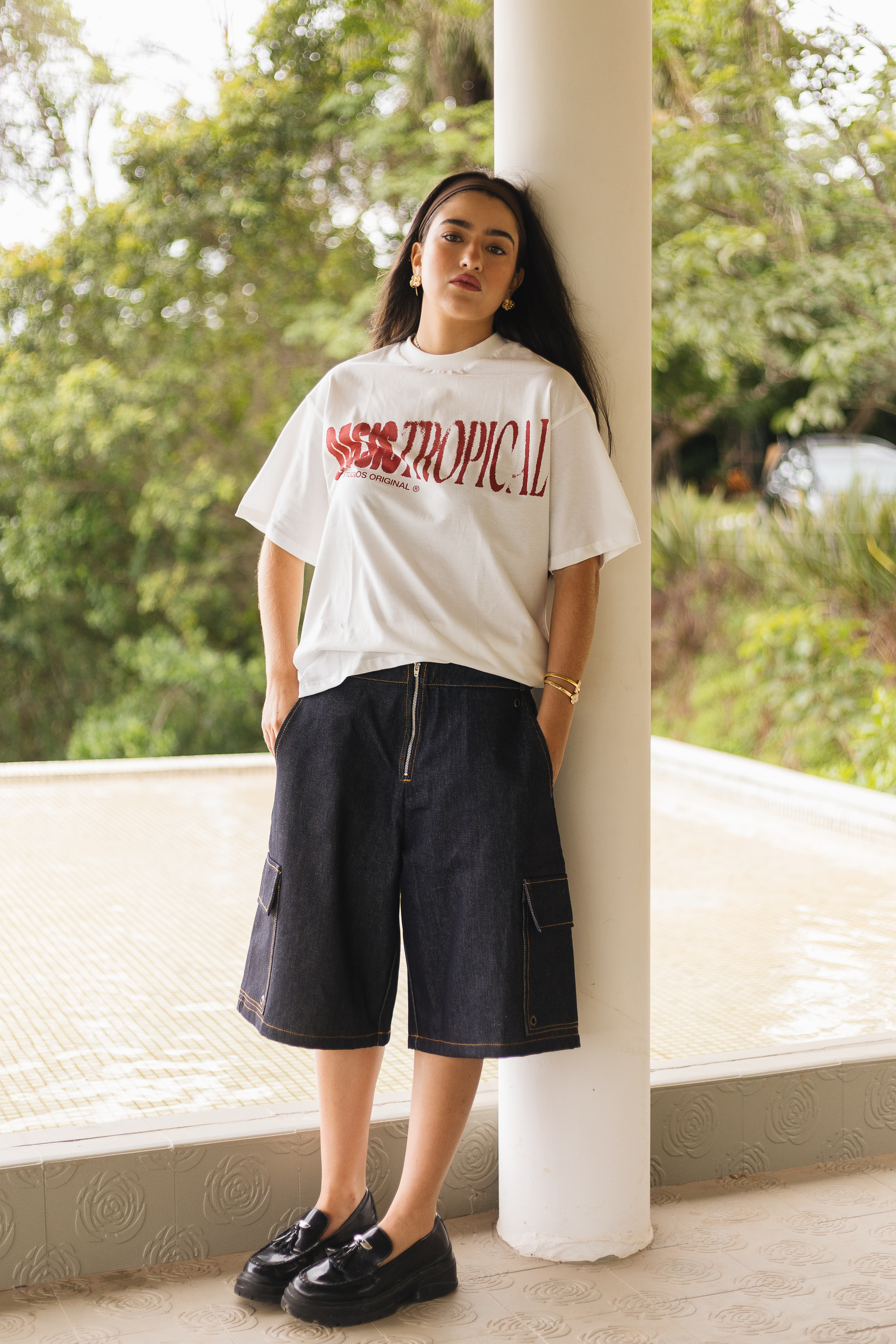 Bermuda Front Zip Baggy Jorts