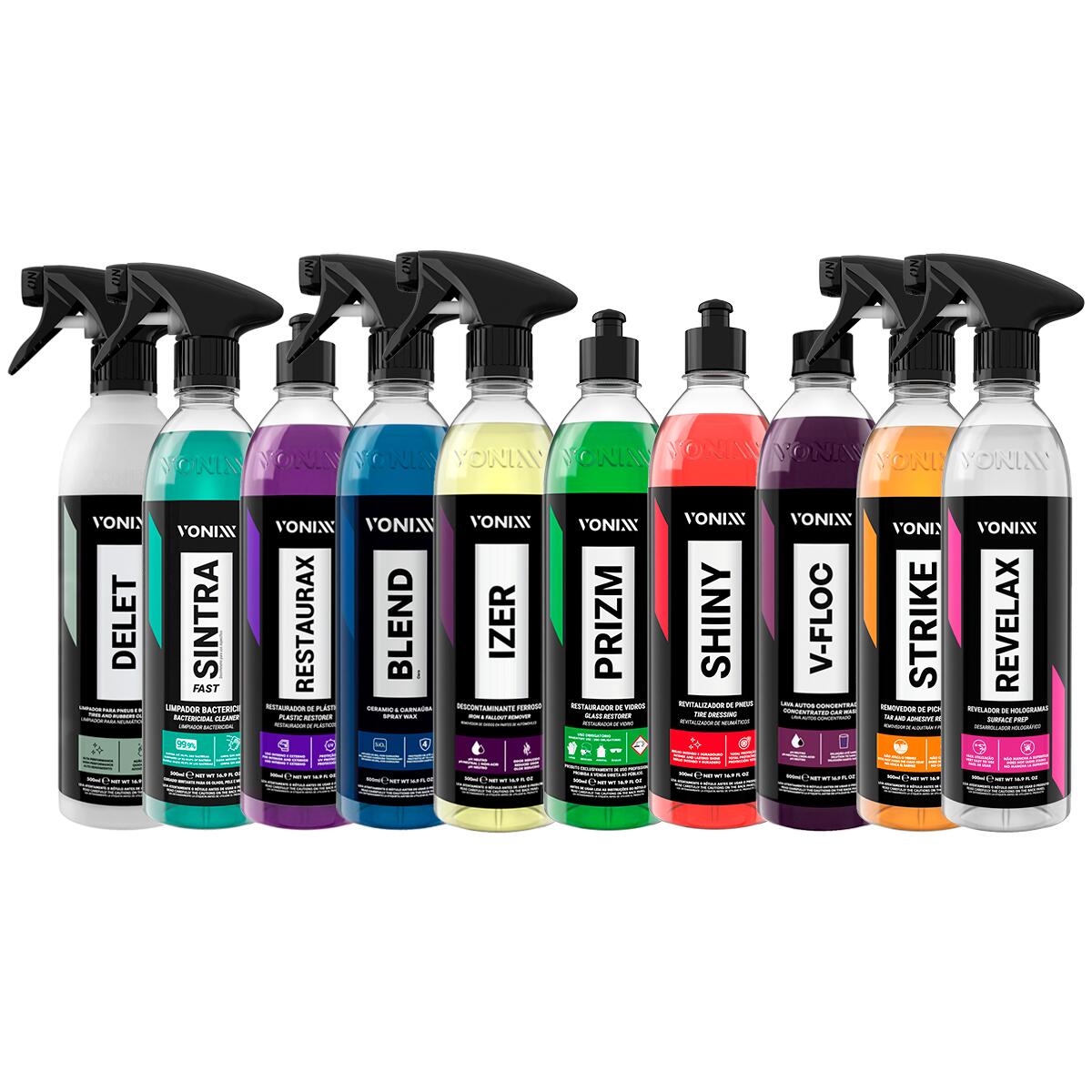 Kit Top 10 Profissional Estética Automotiva Vonixx