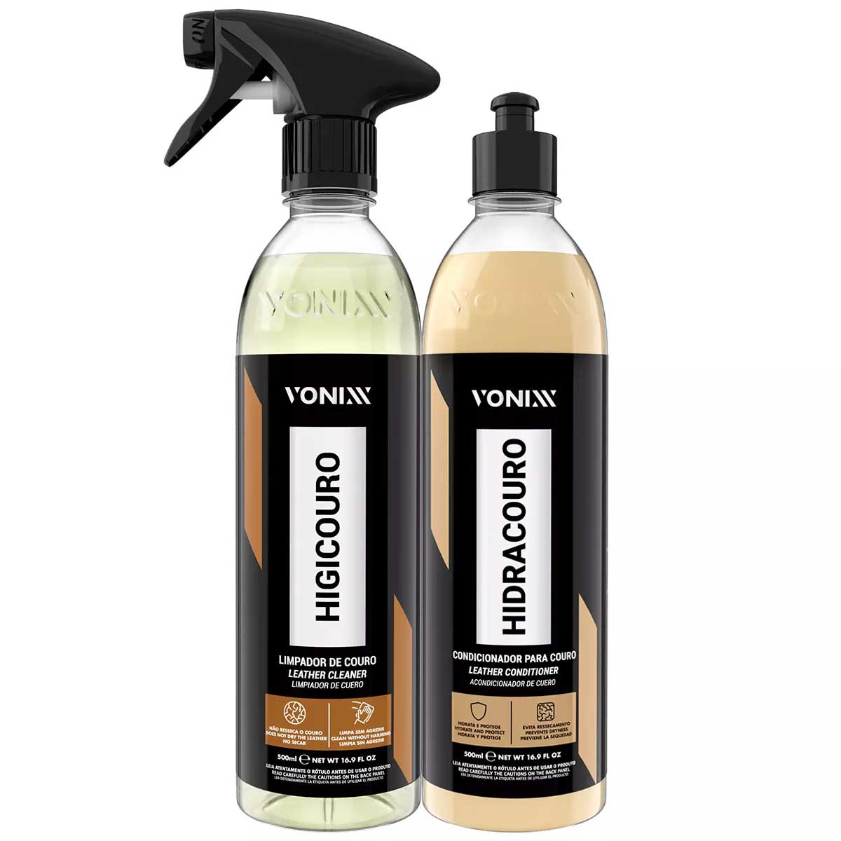 Kit Limpeza e Hidratação de Couro Vonixx - Zaplus Car - Produtos