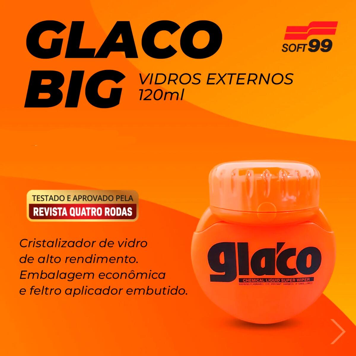Glaco Big 120ml - Soft99 - a partir de R$118,27