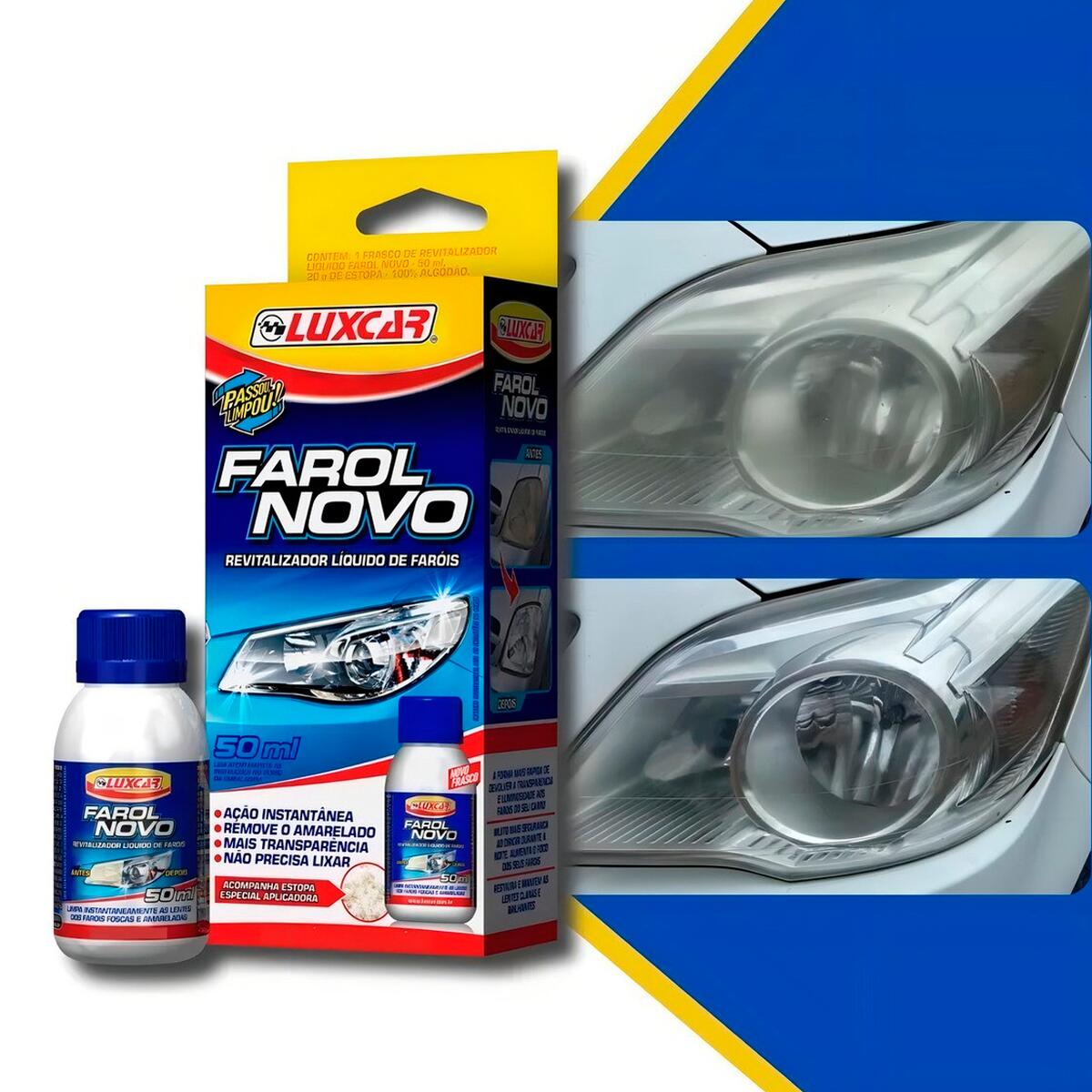 Farol Novo Revitalizador de Farol 50ml - Luxcar - a partir de R$34,10