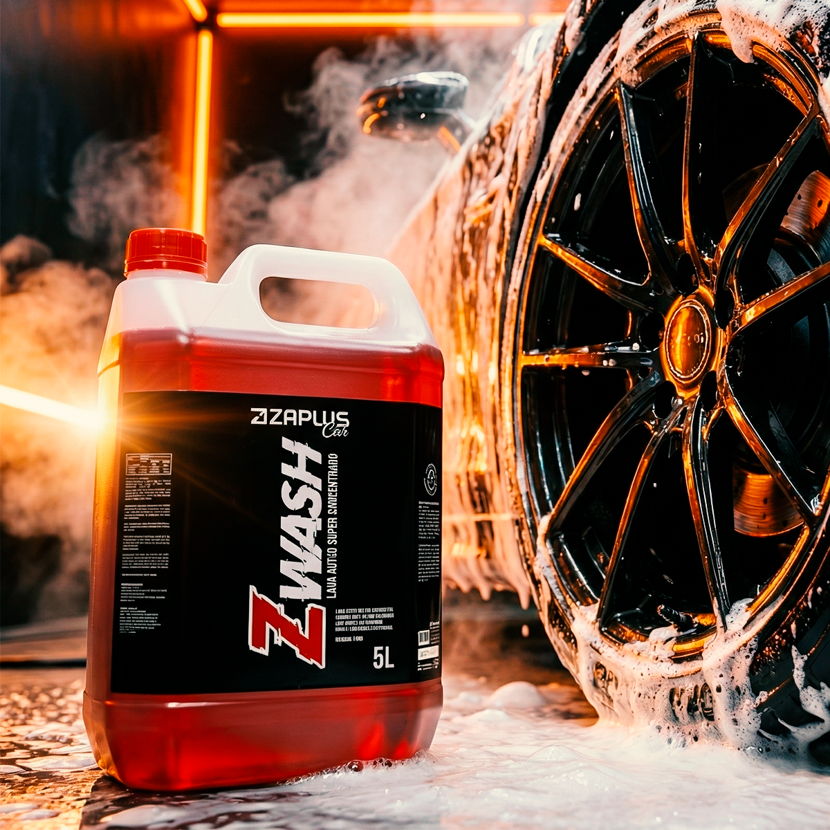 Z-Wash Shampoo Neutro Ultra Concentrado 5L - Zaplus Car - a partir