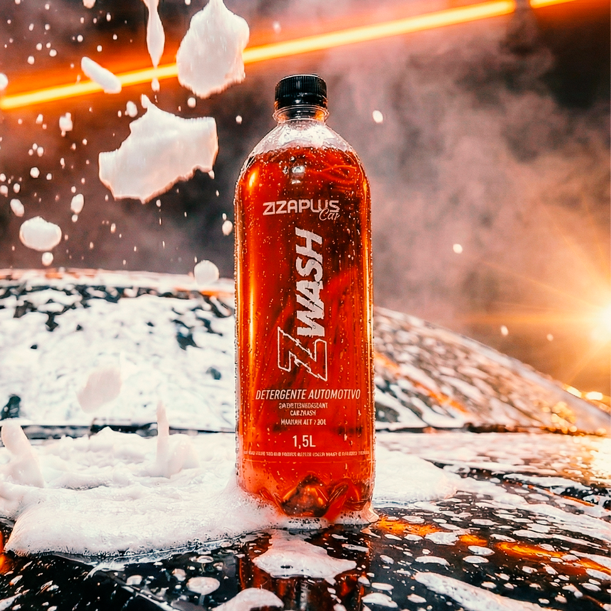 Z-Wash Shampoo Neutro Ultra Concentrado 1,5L - Zaplus Car - a