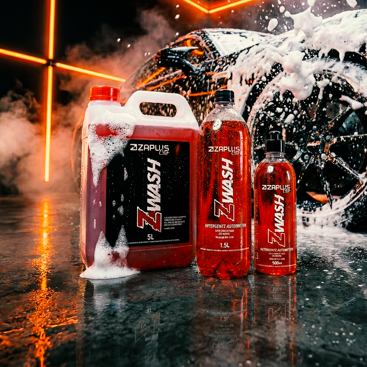 Z-Wash Shampoo Neutro Ultra Concentrado 1,5L - Zaplus Car - a