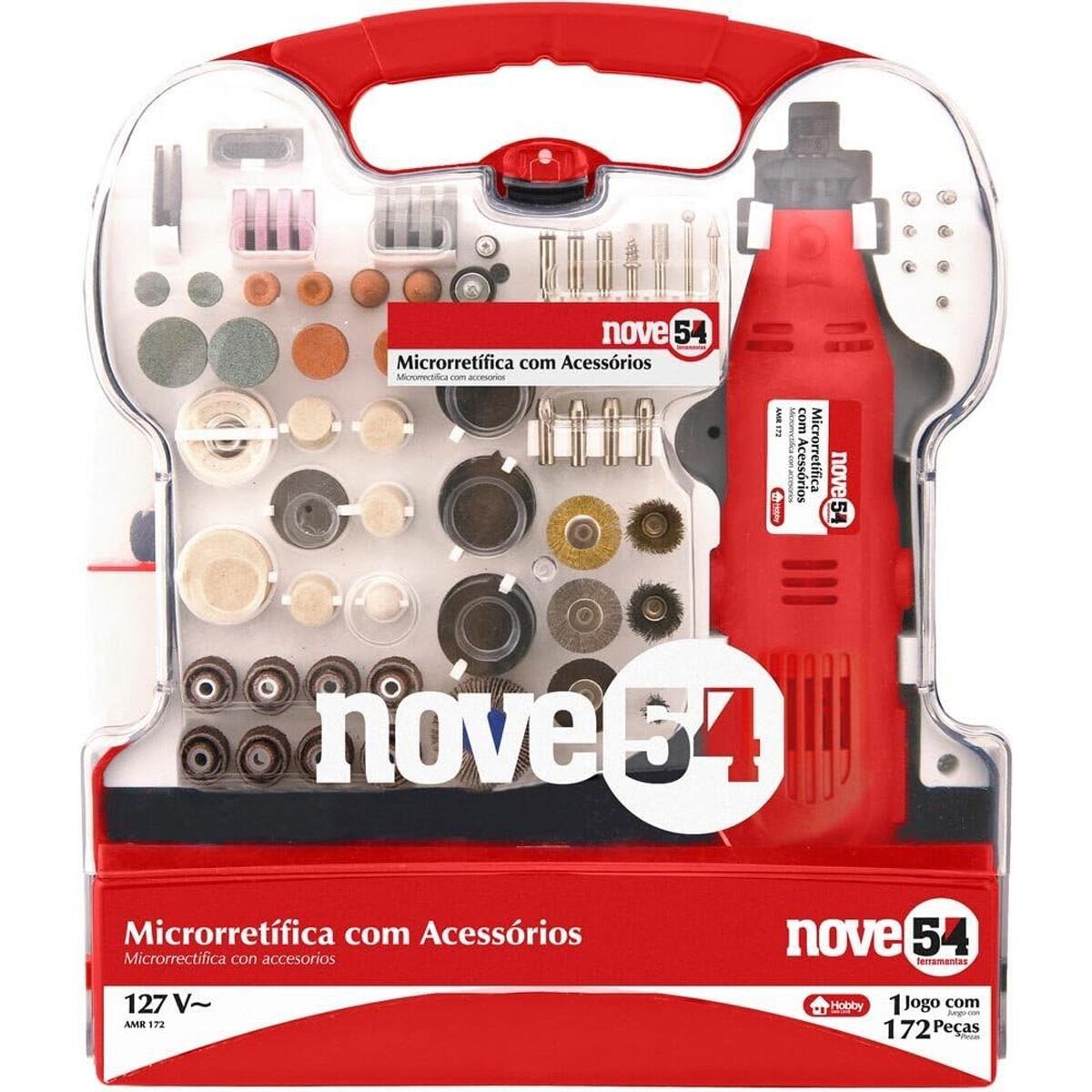 Micro Retifica Reta Comprar Micro Retífica 130W Completa com 172 Acessórios Profissional ...