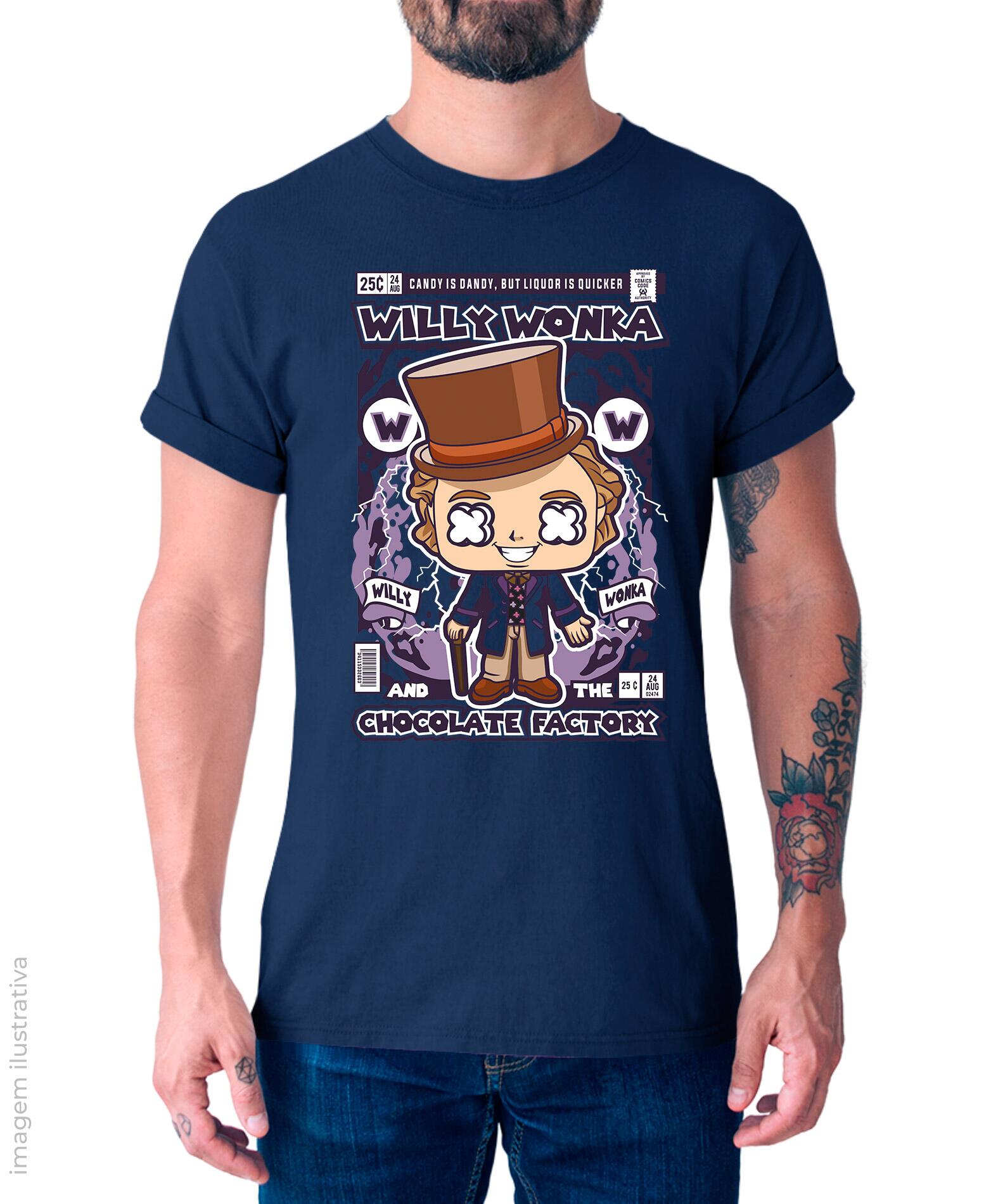 Camiseta Willy Wonka Cartoon