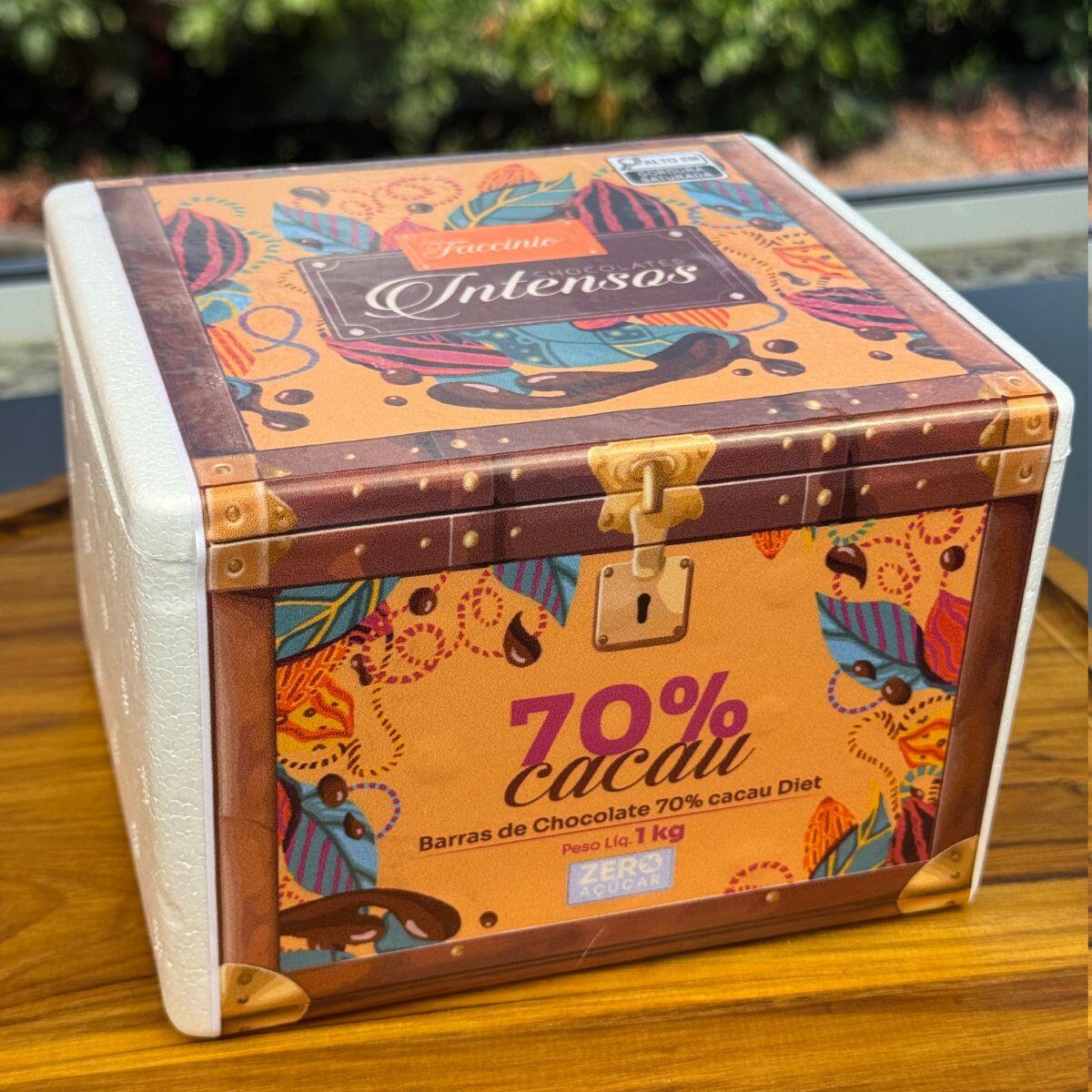 チョコページ✨10kg Comprar 1Kg de Chocolate 70% Artesanal Zero Açúcar Zero Lactose