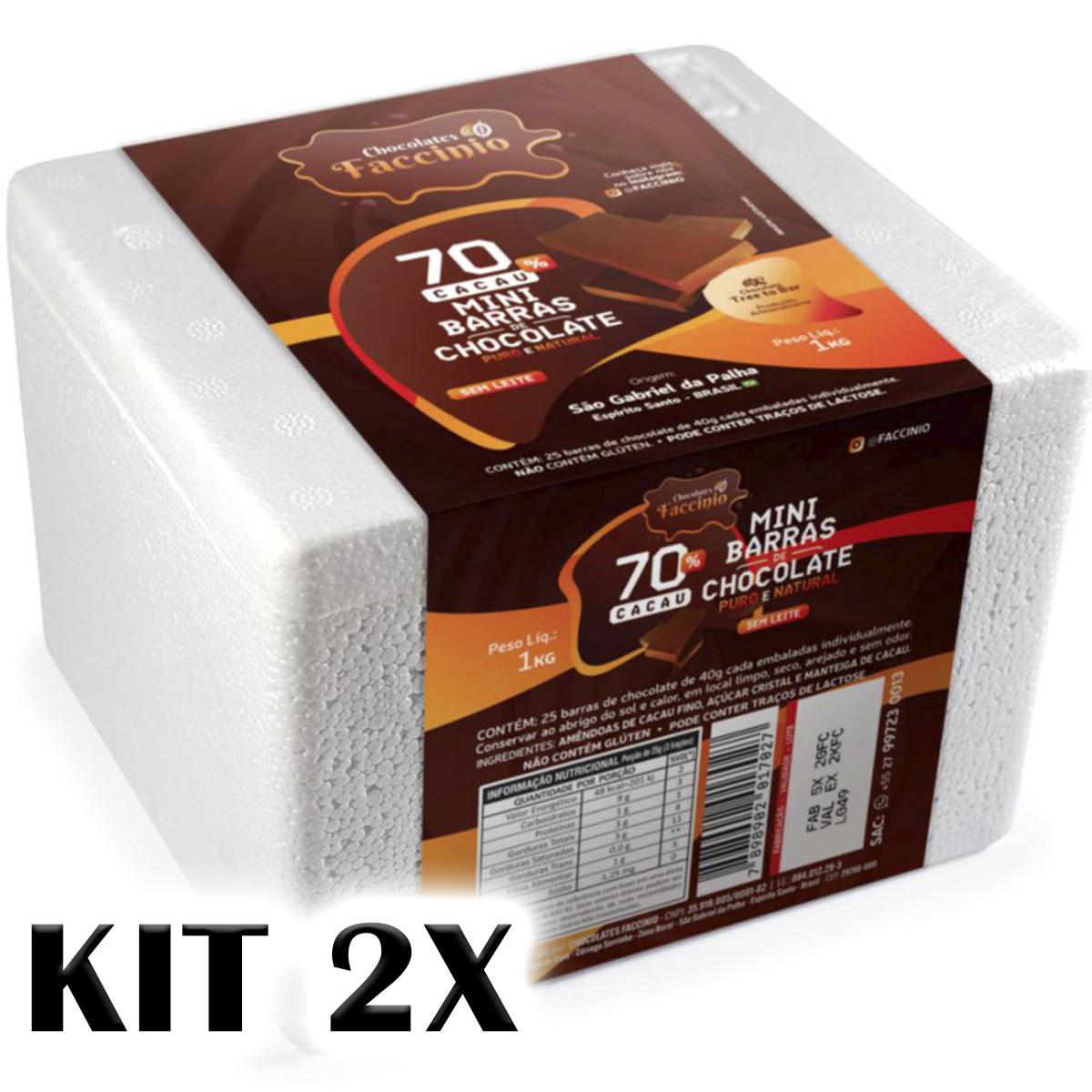 Comprar 2kg De Chocolates 70% Intenso Sem Leite Chocolates