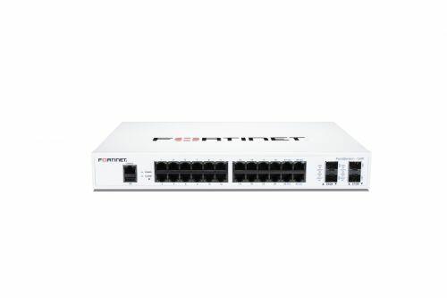 Switch Fortinet FS-124F-POE 185W - FortiSwitch com Forticare Premium