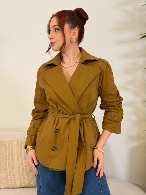 Comprar Jaqueta Trench Coat - R$698,70