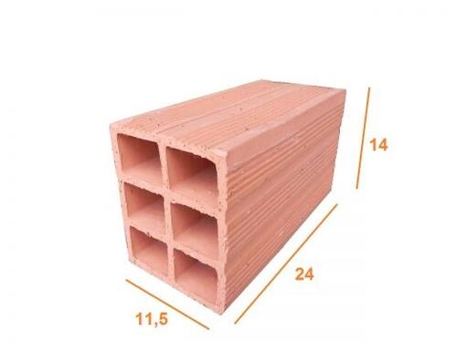 Comprar TIJOLO BAIANO 11,5X14X24 6 FUROS - BAIANO