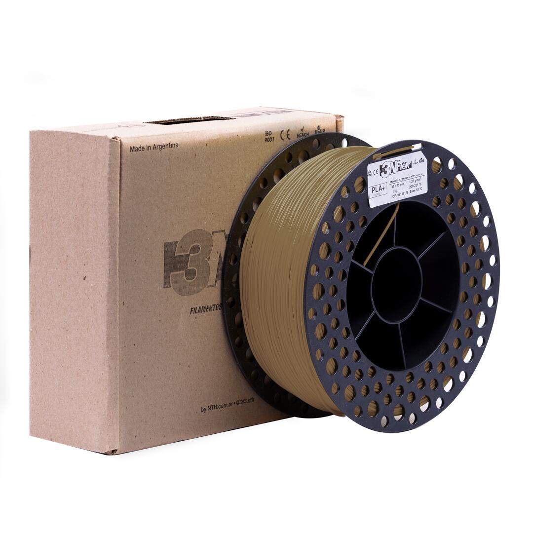 Filamento PLA Flexível 3NFlex - Bronze - 1.75mm 1Kg - a partir de