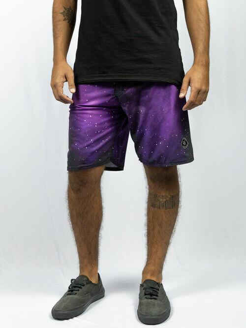 BOARDSHORT BOLINHAS ROXO