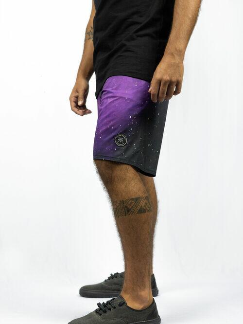 BOARDSHORT BOLINHAS ROXO