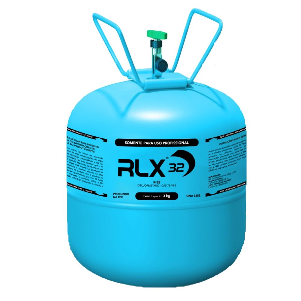 Lata De R32 Comprar Gas Refrigerante R32 RLX 3kg - R$249,00