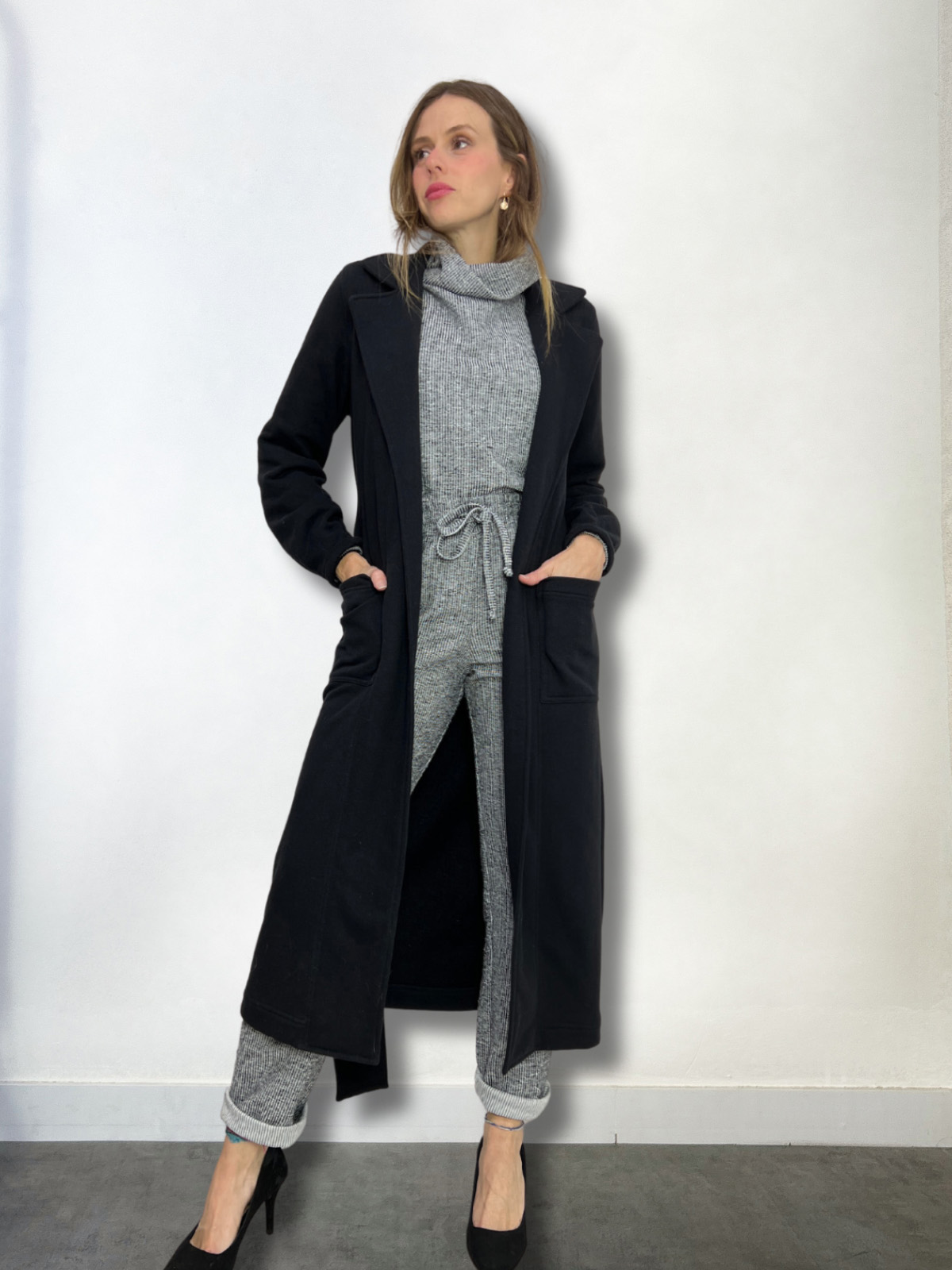 Casaco Moletom Moletom Feminino Comprido Casaco Verona Longo Moletom