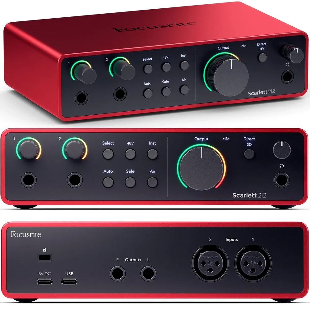 Comprar Interface de áudio Focusrite Scarlett 2i2 USB-c de 4ª ger