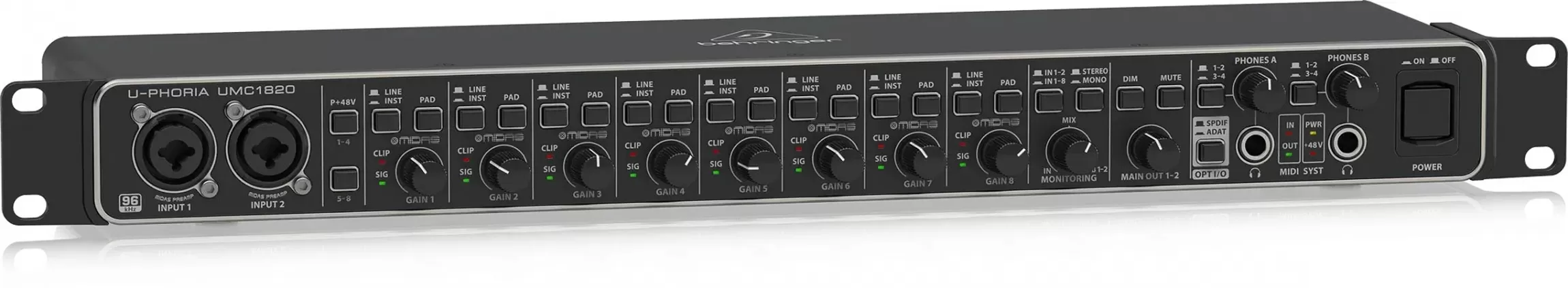 Comprar Interface De Áudio Behringer U-phoria Umc1820 100v/240v
