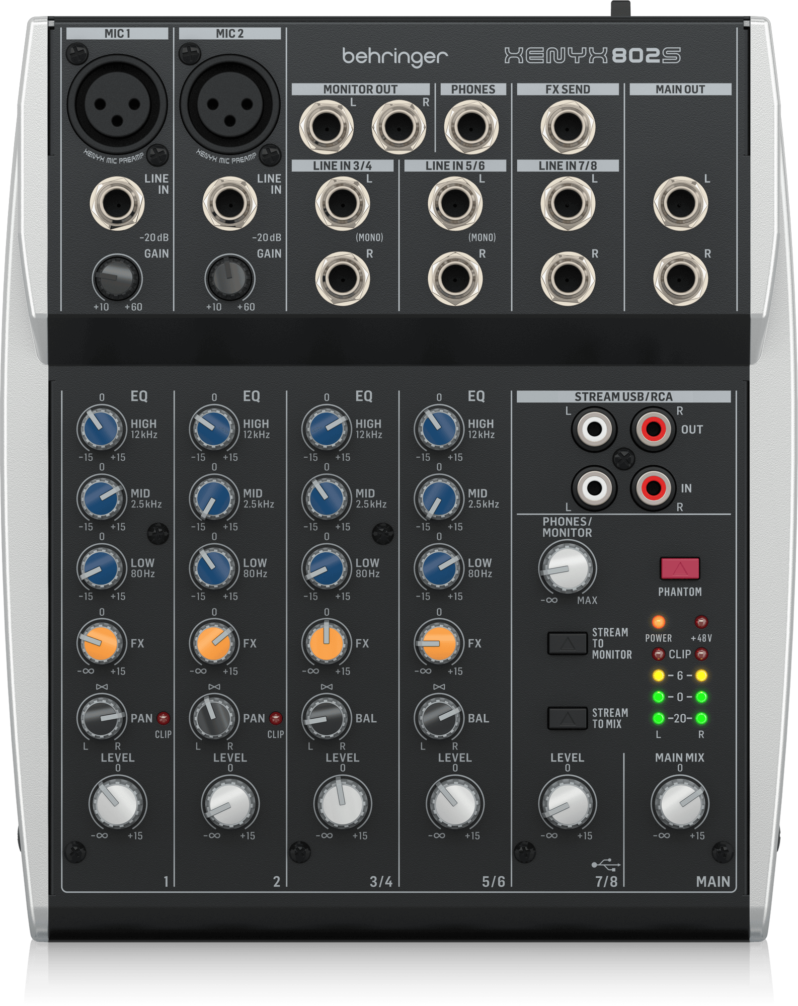 、 Comprar Mixer 802S Xenyx com 8 canais - a partir de R$954,00