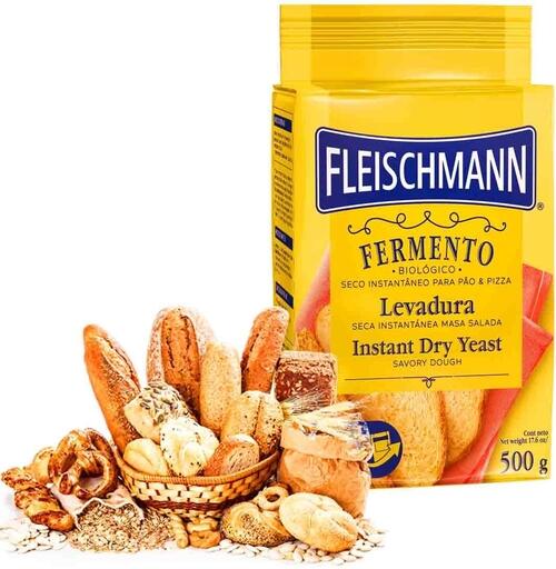 Fermento Instantâneo Seco Pão E Pizza 500g - Fleischmann