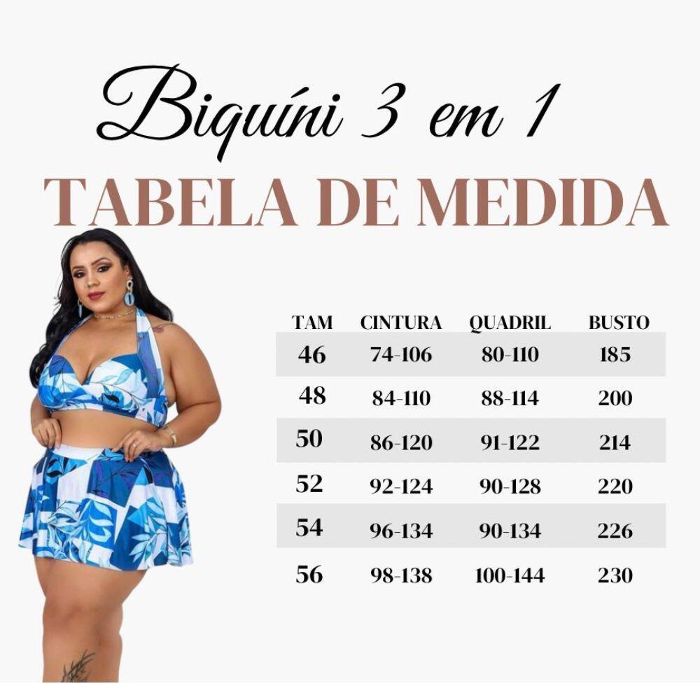 Comprar LF - Biquíni 3 em 1 De Saia Preto - a partir de R$85,49