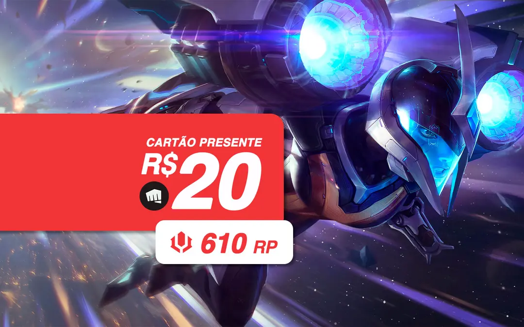 Comprar League Of Legends - 610 RP Riot Points - R$20,70