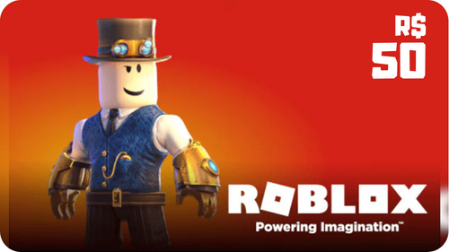 Comprar Cartão Roblox Robux R$50 Reais - R$55,00 - 7card - A queridinha dos  gamers