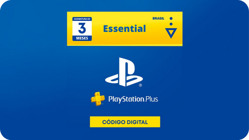 Comprar Cartão Ps Playstation PSN Plus ESSENTIAL 3 Meses - Brasil