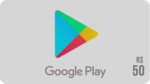 Cartão Google Play, $50 Reais, Pré-pago : : Games e Consoles