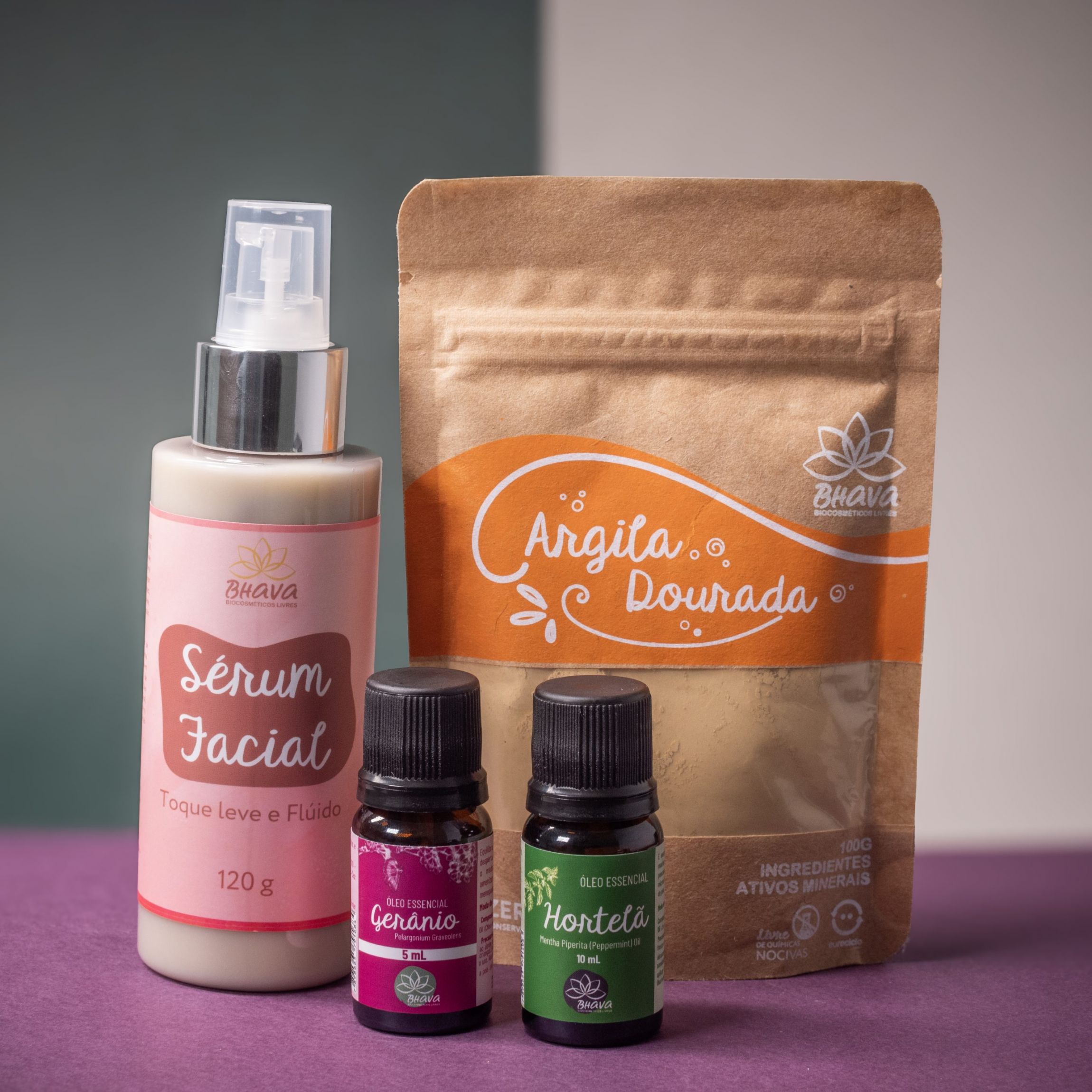 Kit Facial Dourado ? Cuidados Naturais Pele Revitalizada - a