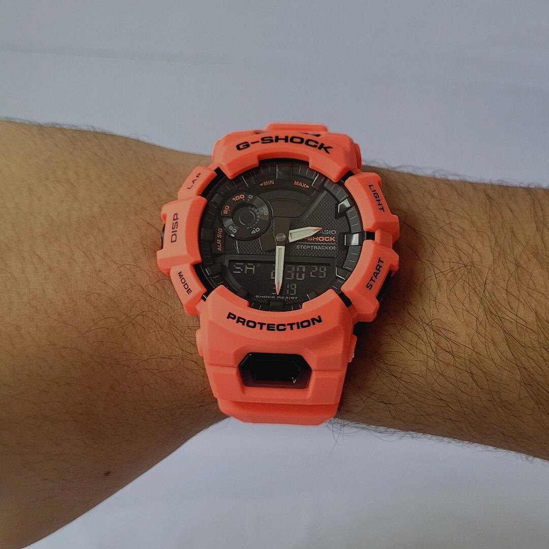 G-SHOCK GBA-900オレンジ カシオ Comprar Relógio Casio Masculino G-SHOCK G-SQUAD GBA-900 Analógico