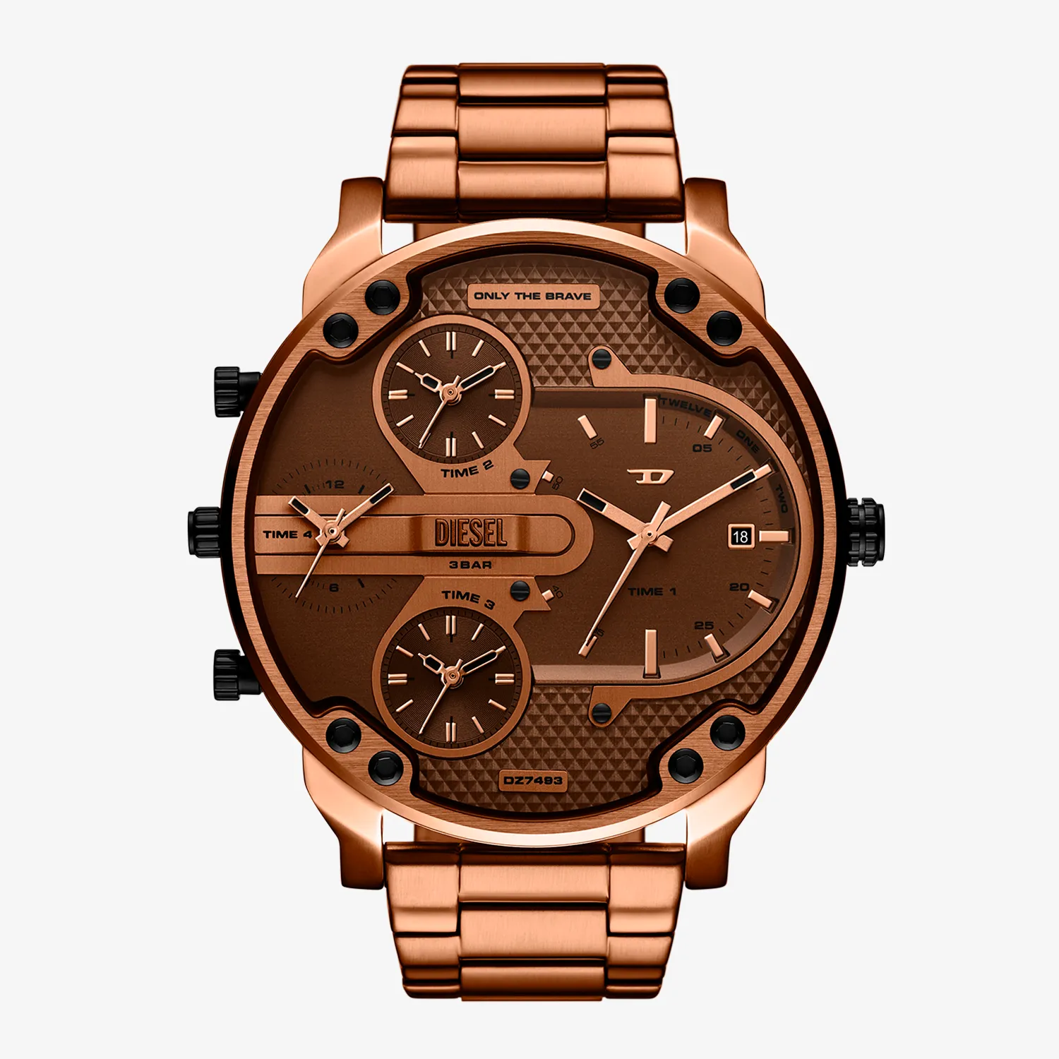24-25シーズン　ディバラ Comprar Relógio Diesel Masculino Grafite Couro Marrom Analógico