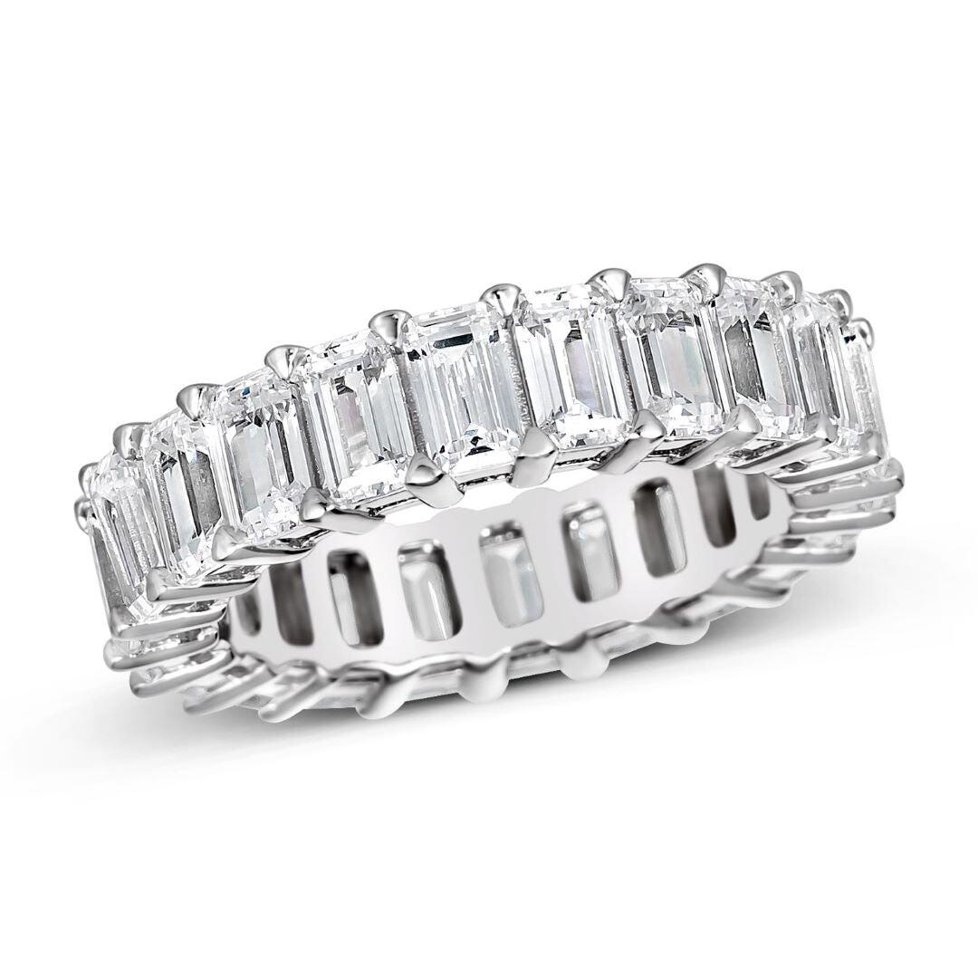Ciondolo Personalizzato Uomo In Argento 925 Con Diamante Creato In Laboratorio 3,5 Ct, Taglio Baguette, Lettera A Scelta, Gioiello Unico!