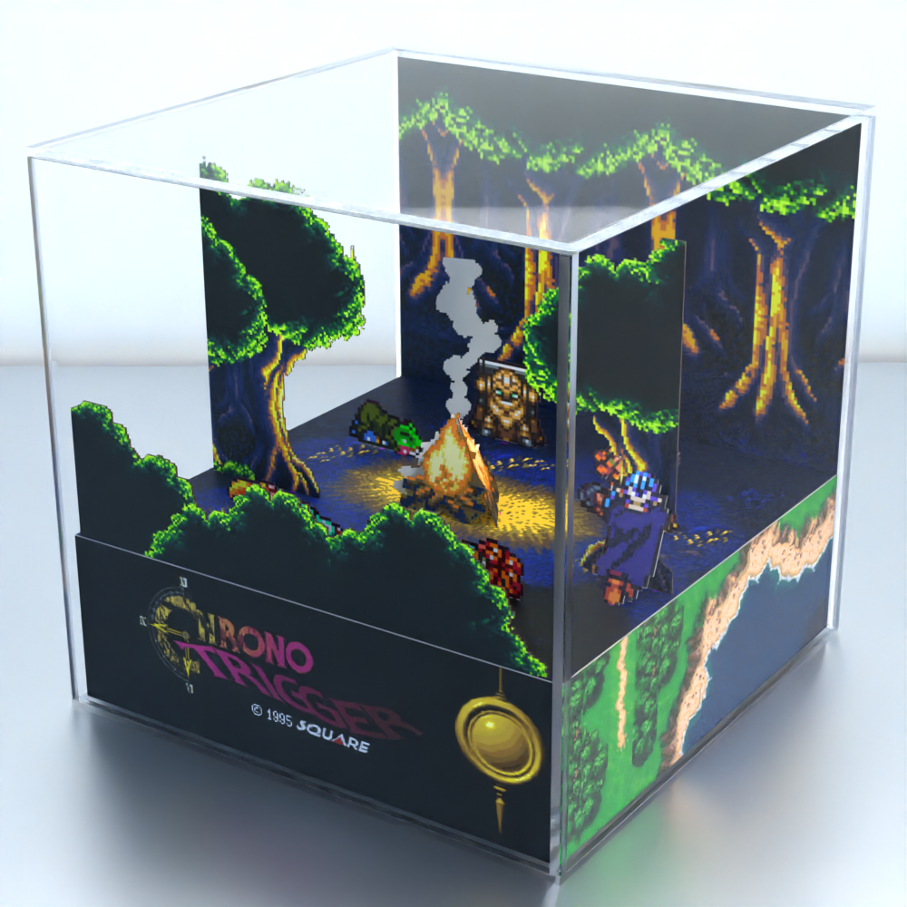 Comprar Cubo Diorama Chrono Trigger opção de LED na fogueira - de