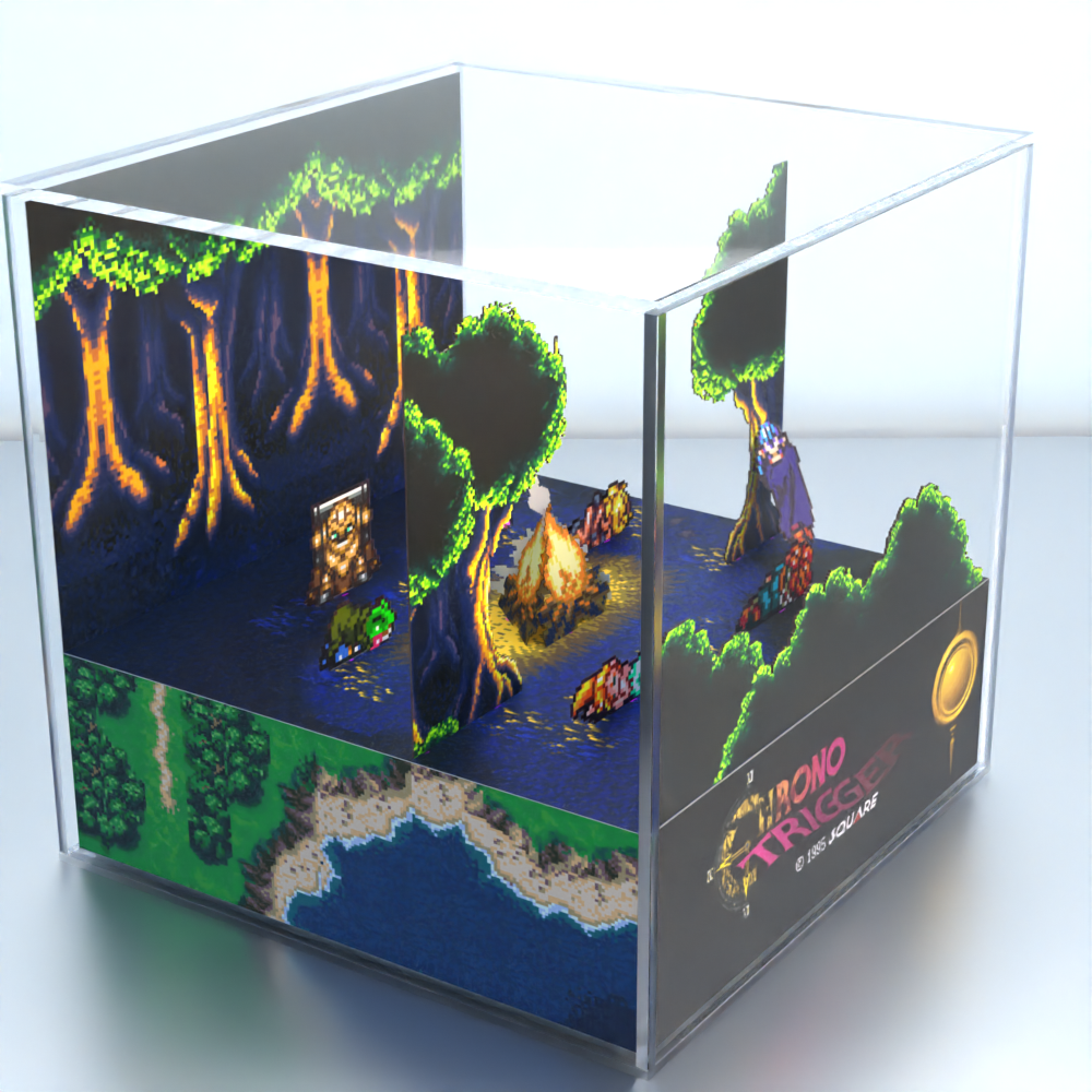 Comprar Cubo Diorama Chrono Trigger opção de LED na fogueira - de