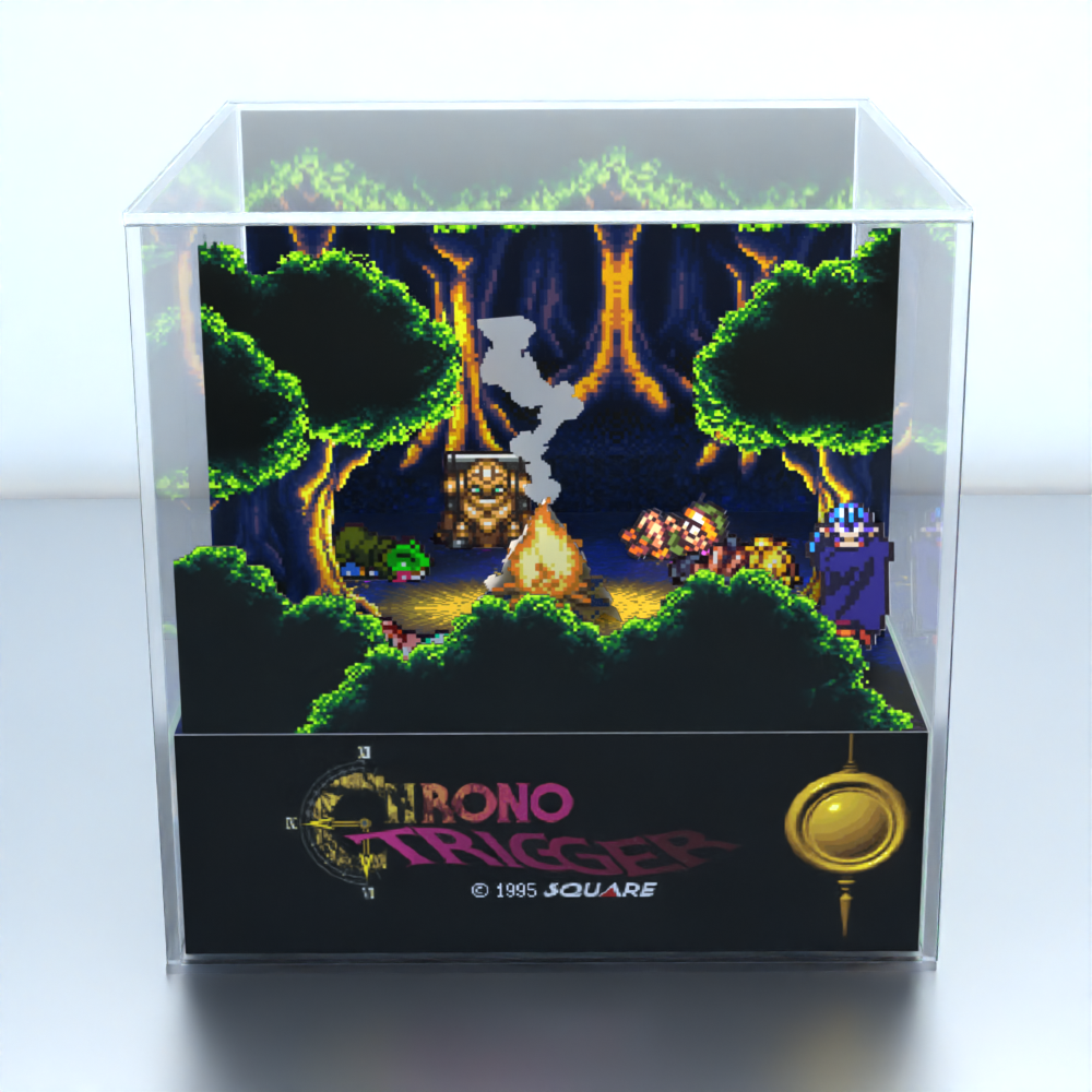 Comprar Cubo Diorama Chrono Trigger opção de LED na fogueira - de