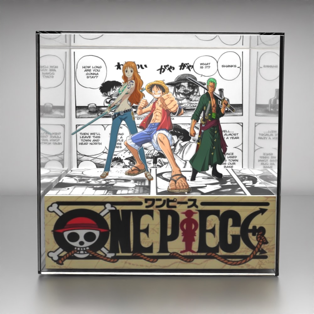 Comprar Cubo Diorama One Piece Luffy Zoro e Nami - a partir de R$56,05 -  Dioramado
