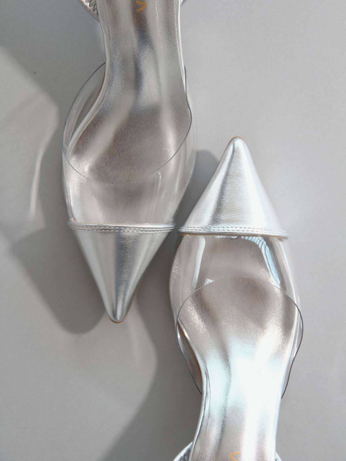 Scarpin Transparente Feminino Sapato Bico Fino Transparente