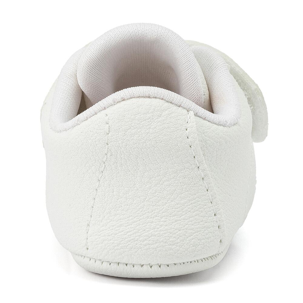 Sapato Infantil Bebê Pipoca Calce Fácil Branco