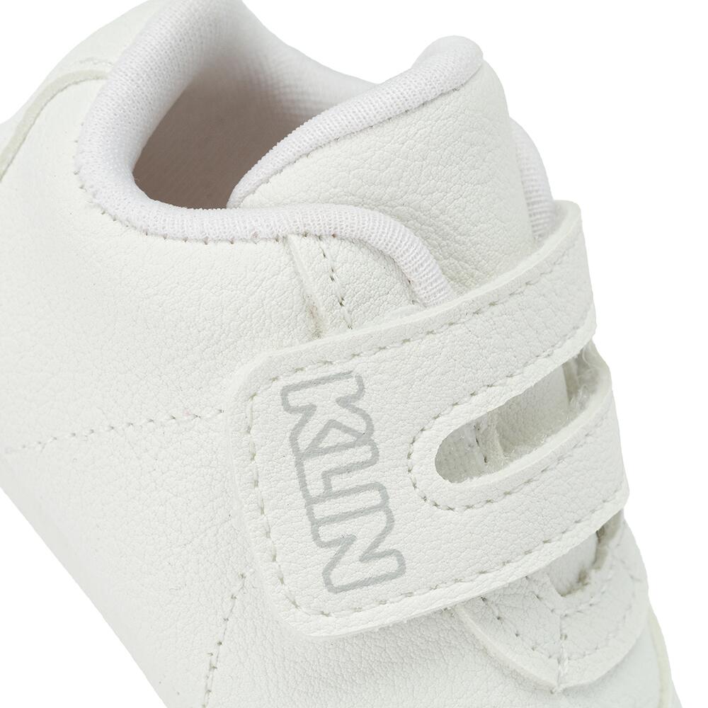 Sapato Infantil Bebê Pipoca Calce Fácil Branco