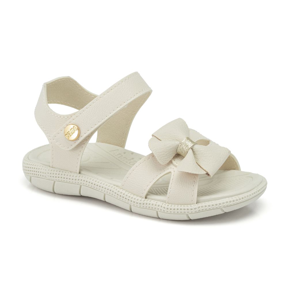 Sandália Infantil Feminina Klin Tic Tac Casual Laço Lateral