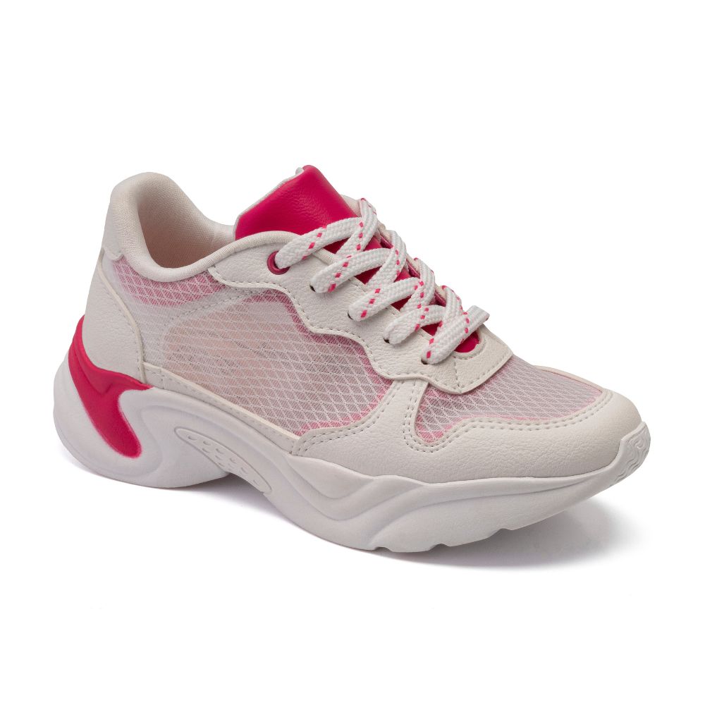 Tênis Infantil Feminino Klin Hype Transparente estilo Chunky